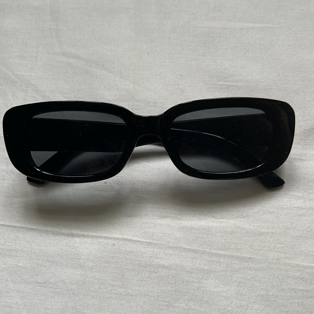 Retro Rectangular Frame Ink Street Photography Sunglasses - Picture 3 of 6